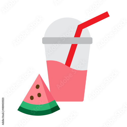 Smoothie Vector Flat Icon Design