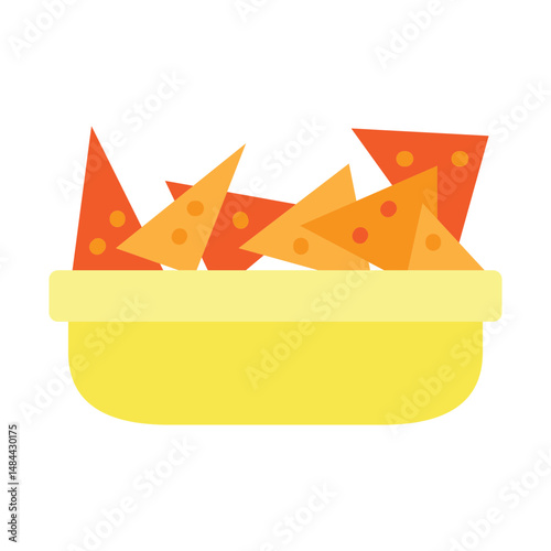 Nachos Vector Flat Icon Design