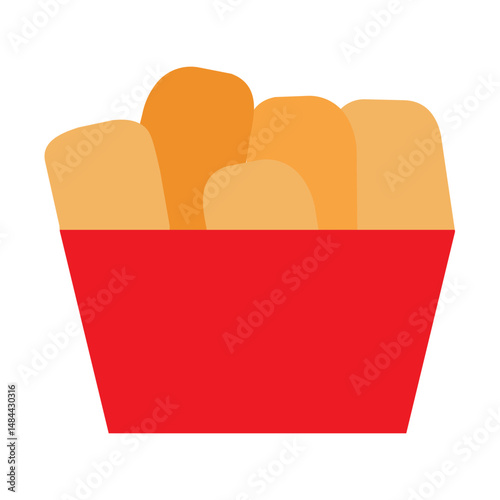 Nuggets Vector Flat Icon Design