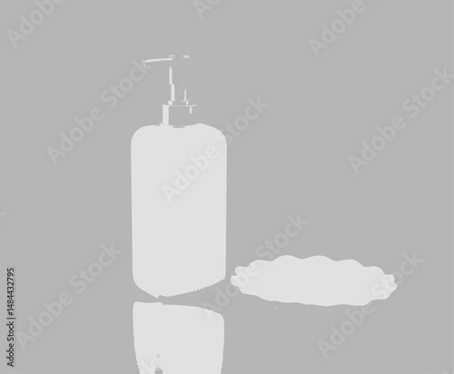 Modern Minimalist Bathroom Essentials White Soap Dispenser Decorative Dish