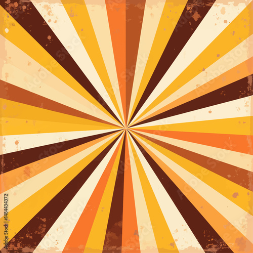 Retro Burst Radiance: Warm Stripes in Autumnal Glow