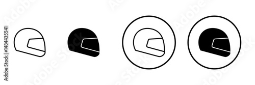 Helmet icon vector. Motorcycle helmet sign and symbol. Construction helmet icon. Safety helmet