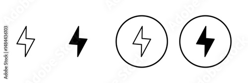 Lightning icon vector. electric sign and symbol. power icon. energy sign