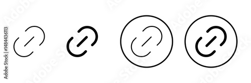 Link icon vector. Hyperlink chain sign and symbol
