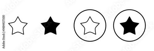 Star icon vector. rating sign and symbol. favourite star icon