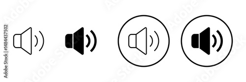 Speaker icon vector. volume sign and symbol. loudspeaker icon. sound symbol