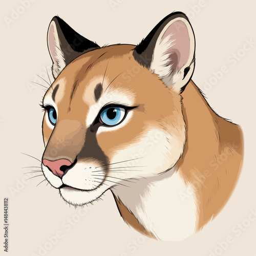 Wild Caracal Portrait: Blue Eyes in Desert Dusk Serenity