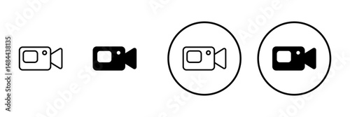 Video icon vector. video camera sign and symbol. movie sign. cinema