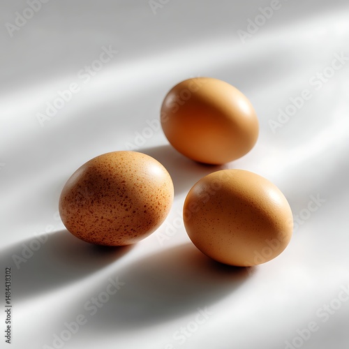 Captivating arrangement of fresh eggs kitchen food photography minimalist close-up culinary art