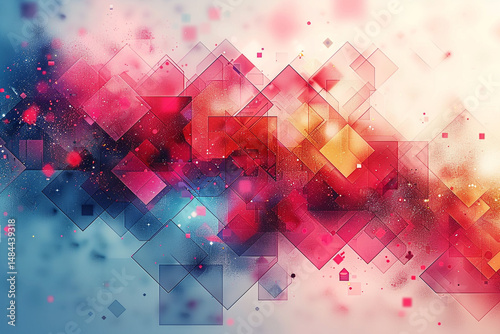 Simple Geometric Shapes in Subtle Abstract Layout