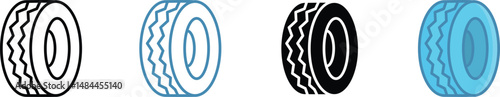 Car tire fitting services design concept	