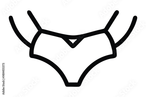 Vector illustration of stylish women's lingerie.