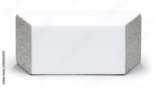 Modern inscription block isolated on white background. Generative AI