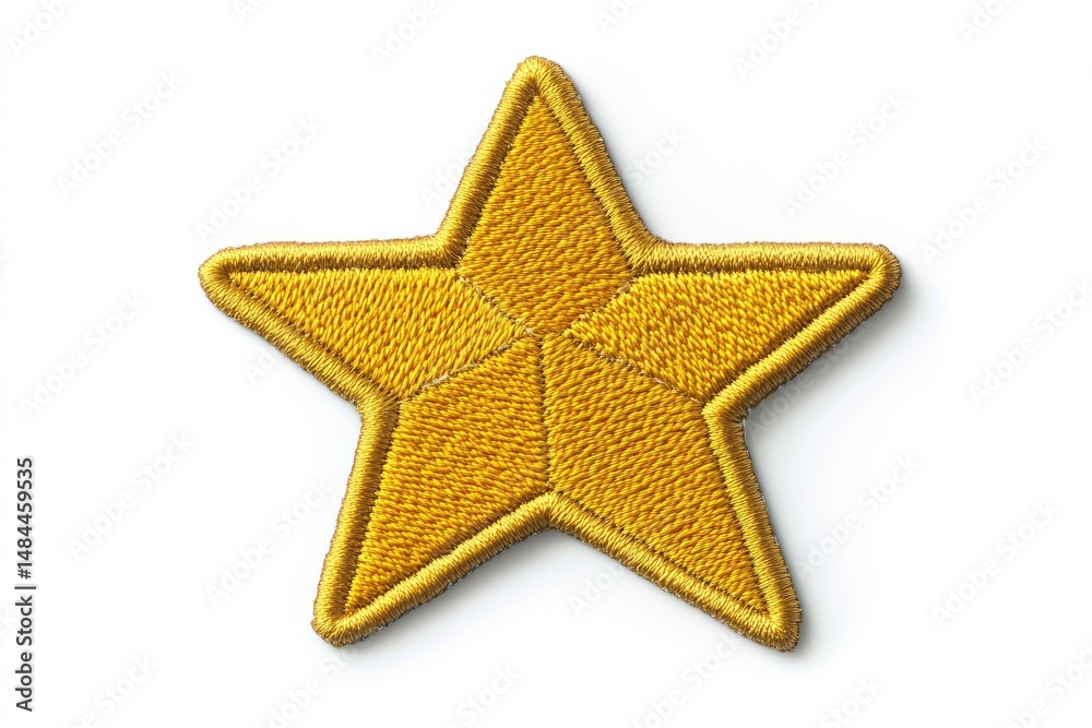 Obraz premium Embroidered yellow star patch (1)