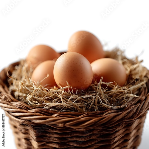 Collecting fresh farm eggs rustic farmhouse food photography natural setting close-up view culinary inspiration