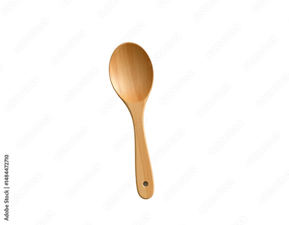 Wooden Spoon Isolated on Transparent Background Wooden Spoon Isolated on Transparent Background