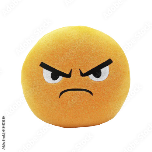 Angry emoji isolated in Transparent background, Transparent Background PNG