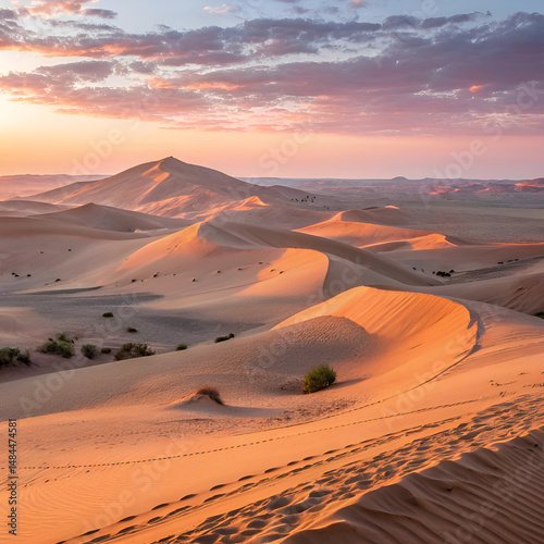 sunset in the sahara desert morocco