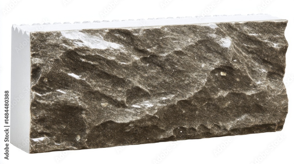 Fototapeta premium Gray Ceramic Interior Tile Detailed View. Generative AI