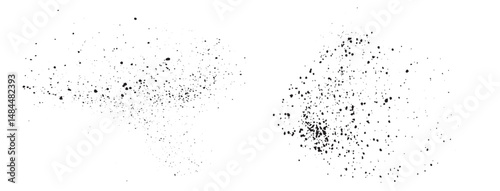 Splatter grunge texture paint ink black vector blood illustration background design