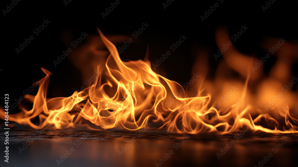 custom made wallpaper toronto digitalA black background with a large flame on it