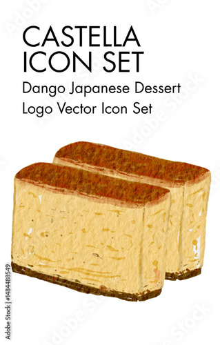 Castella logo vector Icon set