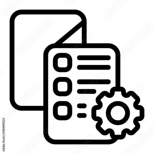 Service catalog Line Icon