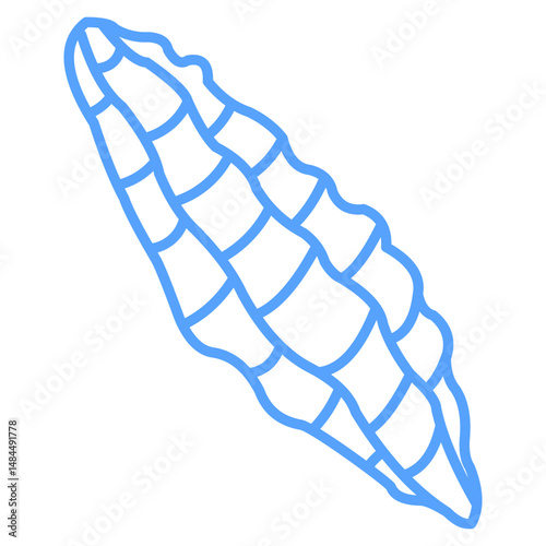 bitter gourd icon blue