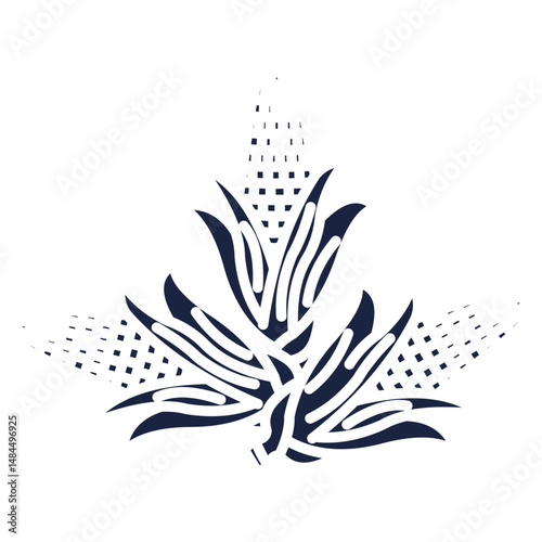 corn icon blue