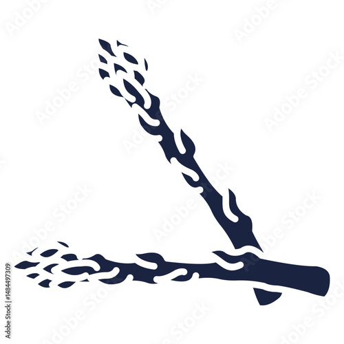 asparagus icon blue