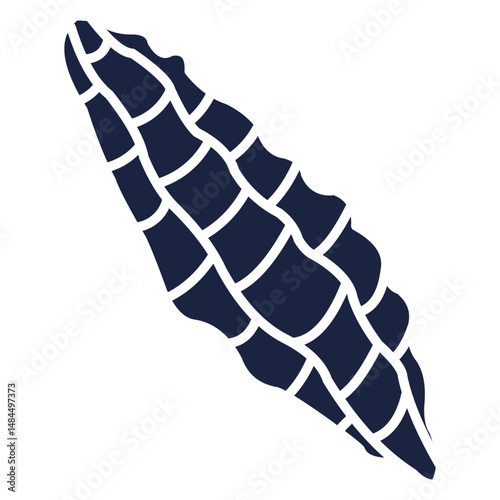 bitter gourd icon blue