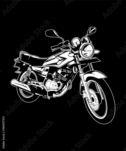 Black and white motorcycles 10