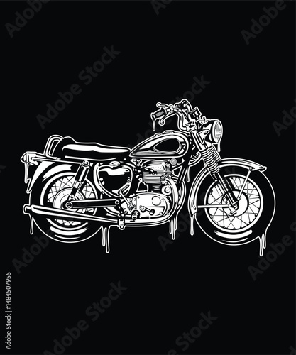 Black and white motorcycles 11