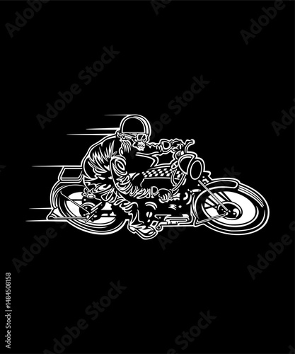 Black and white motorcycles 23