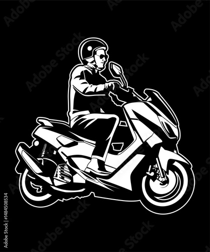 Black and white motorcycles 42