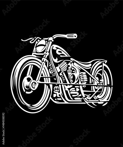 Black and white motorcycles 43