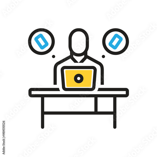 Multi color icon for insist