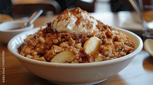 Wallpaper Mural rice pudding with raisins Cinnamon Apple Crumble Torontodigital.ca