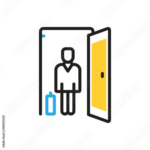 Multi color  icon for guest