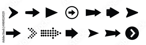  set of arrows vector illustration