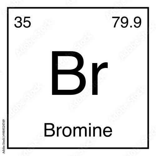 Bromine Br Chemical Symbol Periodic Table