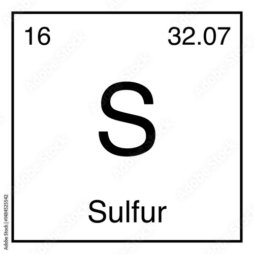 Sulfur S Chemical Symbol Periodic Table