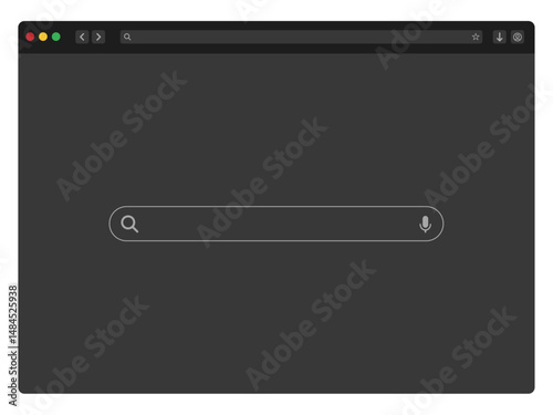 browser window Website mockup template with frames for PC, laptop, tablet. internet browser search engine. Search bar for ui ux design and web site. Vector illustration for UI and web design presentat