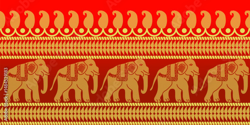 beautiful graphic saree design and this sari design is in Indian style which is for textile fashion industry and it can be used as wallpaper backdrop and website bg this style is originated in india 