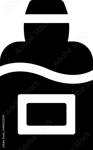 Rounded Filled Bottle Icon