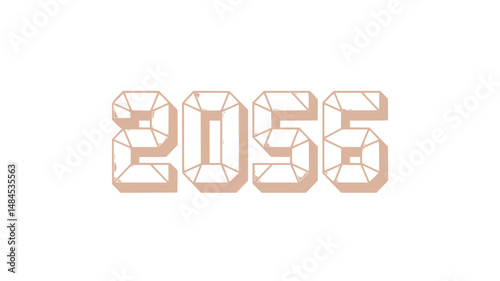 2056 Diamond Year Design Graphic