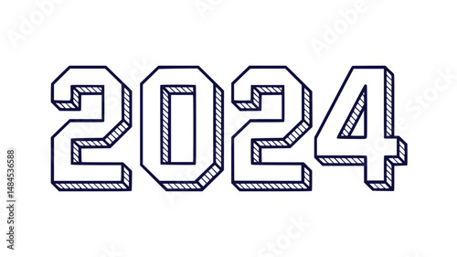 2024 New Year Design Graphic