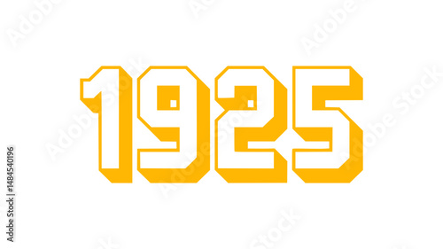 1925 Golden Year Vintage Design