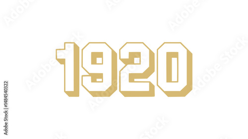 1920s Vintage Retro Number Design