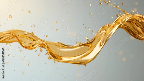 Oil Splash Slow Motion – High-Speed Fluid Dynamics in 4K Video
